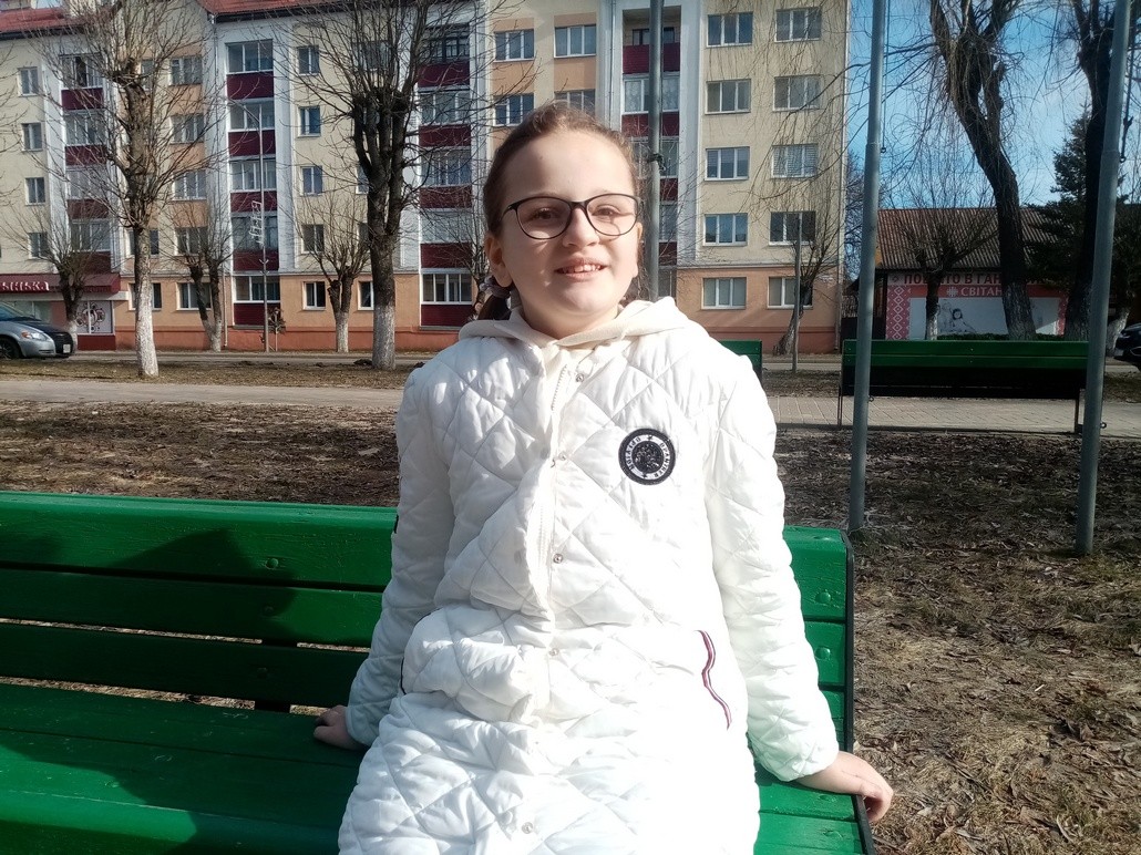 Маша Бондарчук, шестиклассница из Ганцевичей.