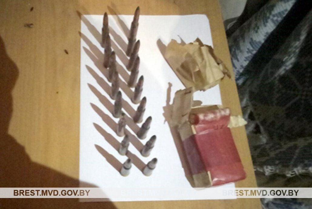 У жителя Ганцевичского района правоохранители изъяли 17 боевых патронов