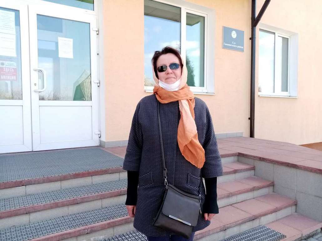 Ответчица на суде, жительница д. Мальковичи, Мария Добролинская