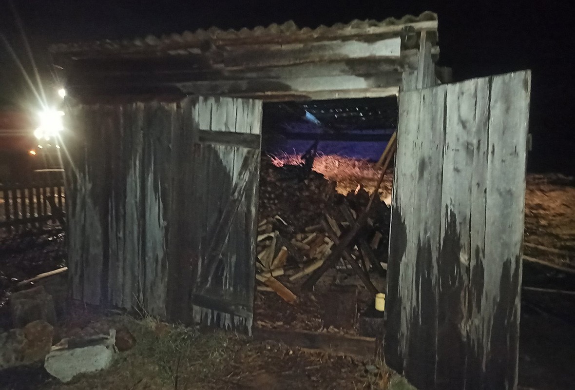 Пожар в деревне Маково Ганцевичского района.