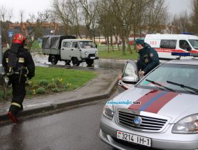В Ганцевичах жильцов многоэтажки напугало появление спецтехники