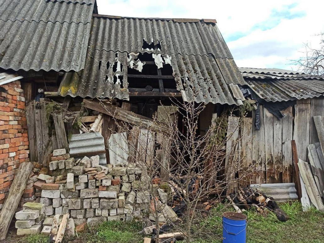 Пожар в Ганцевичах: горела хозпостройка