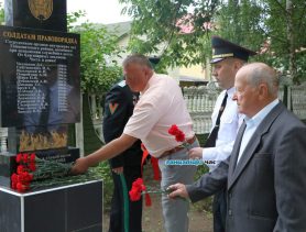 В Ганцевичах открыли памятник солдатам правопорядка