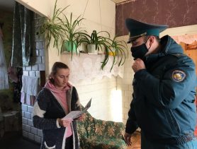 В Ганцевичах спасатели посещают многодетных