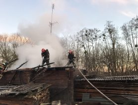 В Денисковичах снова сгорела баня
