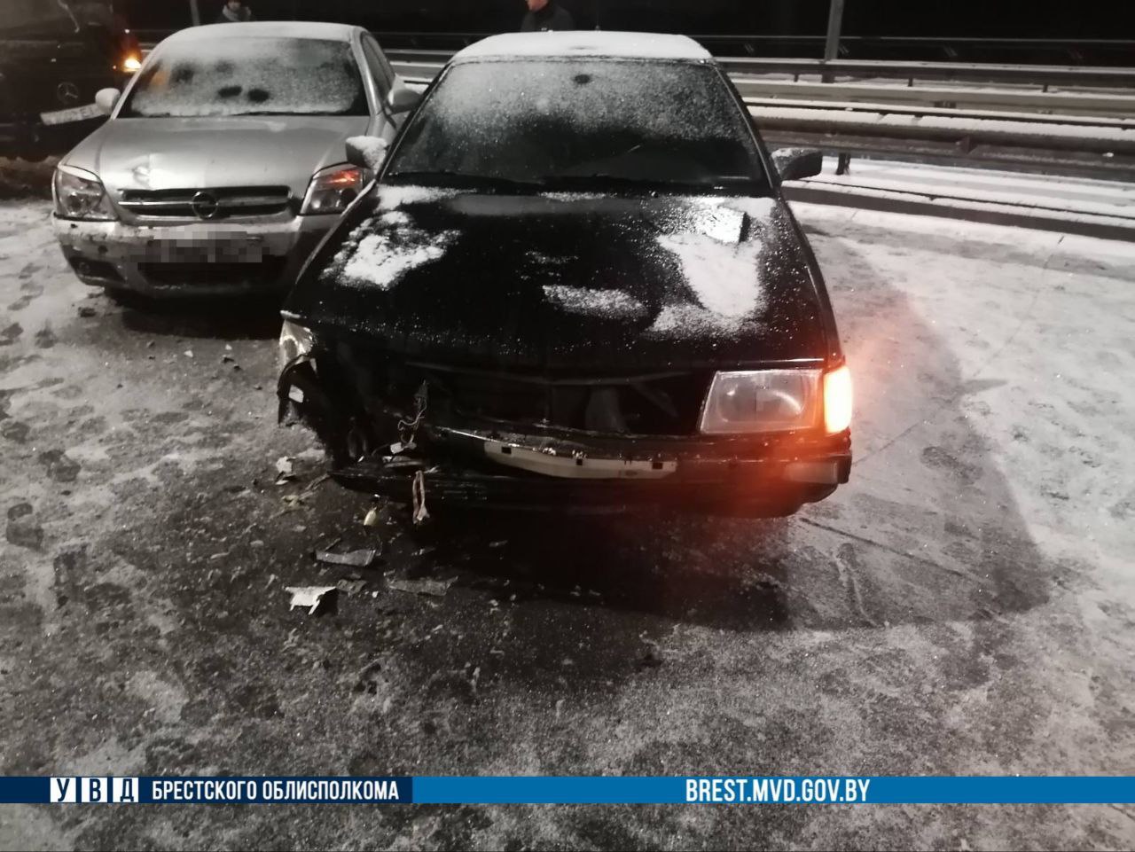 К первому снегу не готовы? За сутки в Брестской области произошло 45 дорожных аварий