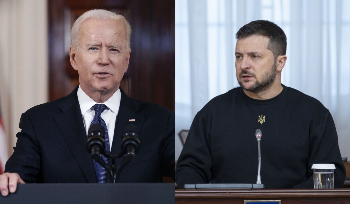 Джо Байден и Владимир Зеленский