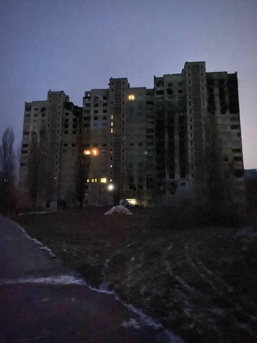 Харьков разбомбленный дом