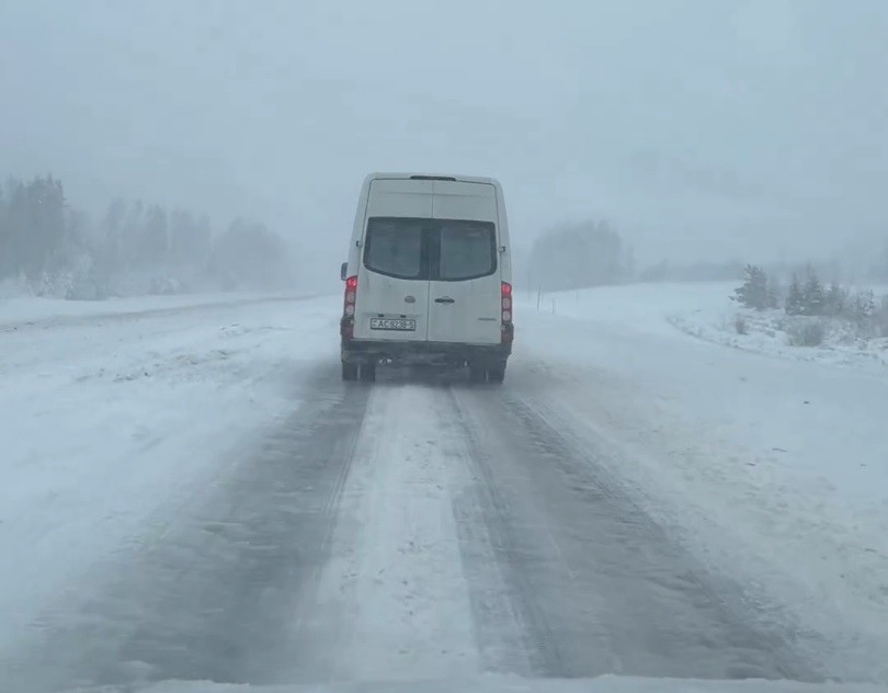 Дорога М1 утром 28 марта 2023