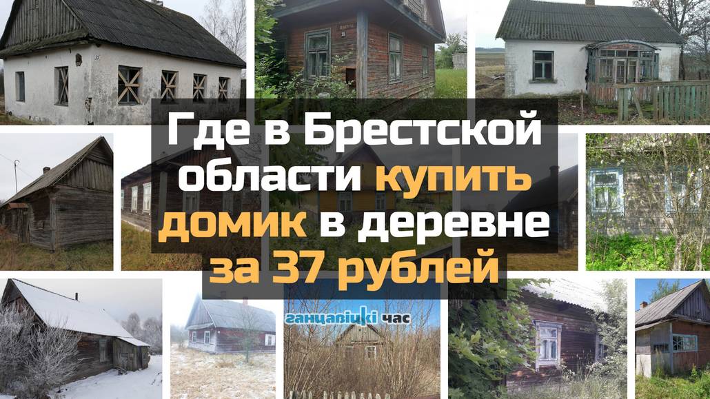 Где в Брестской области купить домик в деревне за 37 рублей