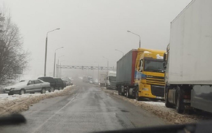 Дорога на подъезде к границе