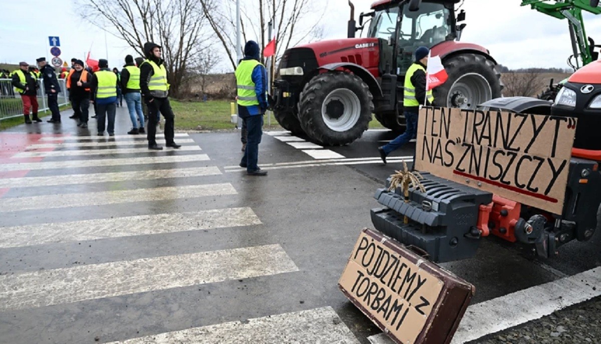 Протест фермеров в Польше 2 февраля 2023