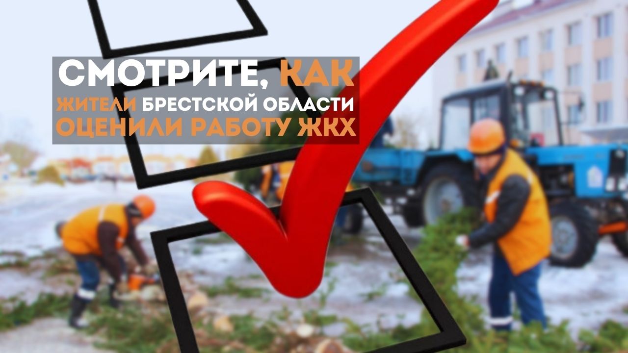 Смотрите, как жители Брестской области оценили работу ЖКХ