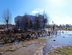 Смотрите, как пожарный водоем у школы искусств в Ганцевичах к Дожинкам преображается