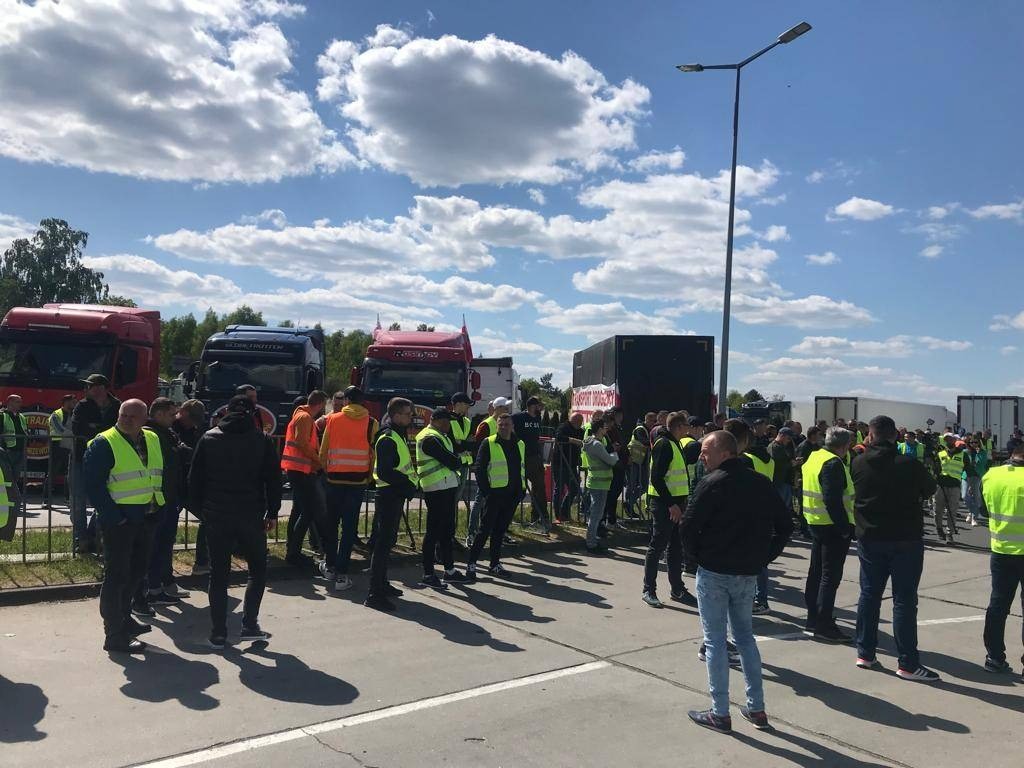 Протест польских дальнобойщиков 9 мая 2023