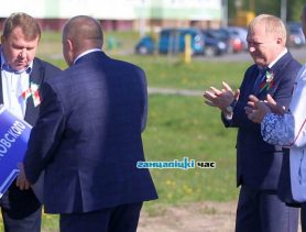 В День Победы в Ганцевичах после ремонта открыли улицу Орловского