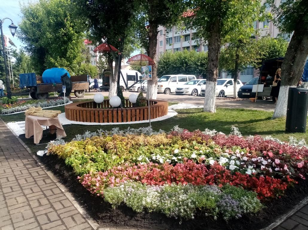 К областным «Дожинкам» Ганцевичи заполонили цветами