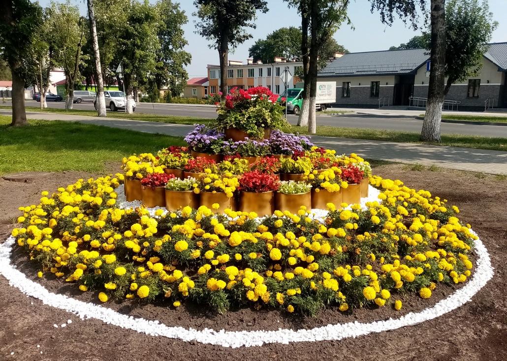 Какую самая красивая клумба появилась к «Дожинкам» в Ганцевичах? Проголосуйте!