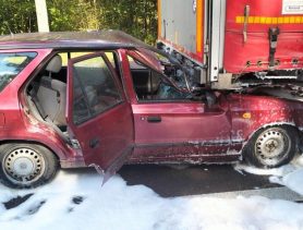 Дальнобойщик из Беларуси попал в аварию в Польше недалеко от Бреста