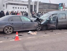 Жёсткий таран BMW в Гомеле попал на видео