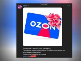 Telegram-канал Ozon взломали мошенники