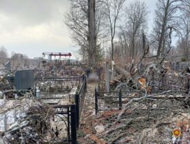 Гибель человека во время работ на кладбище