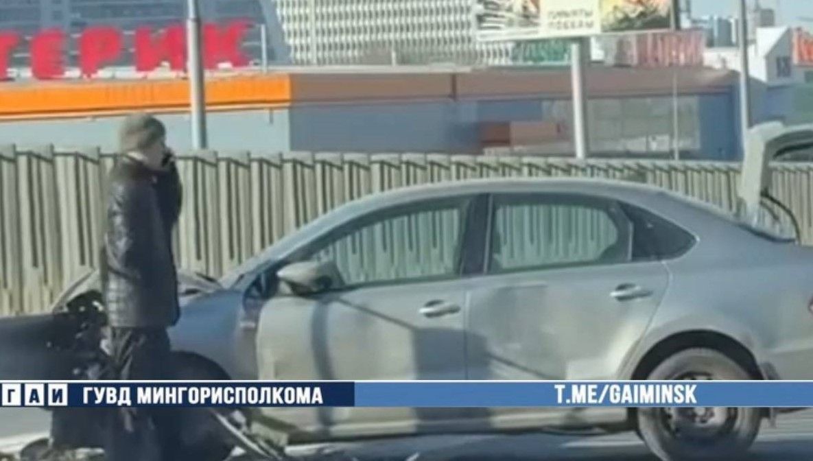 двойное ДТП на МКАД