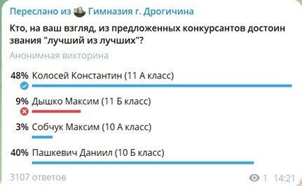 голосование телеграм