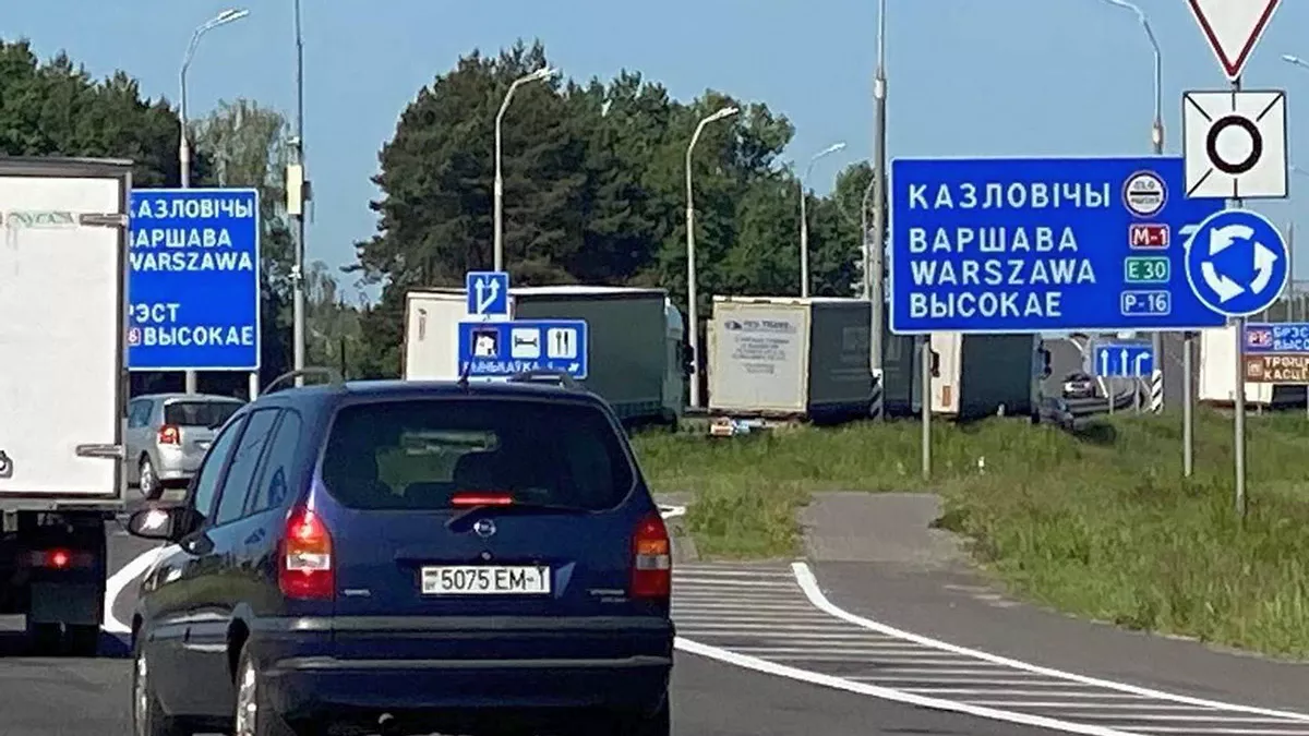 Очередь на границе Беларусь-Польша – около 2 тысяч легковых