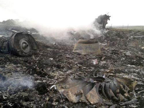 В Донецкой области сбит пассажирский самолет, погибли около 300 человек