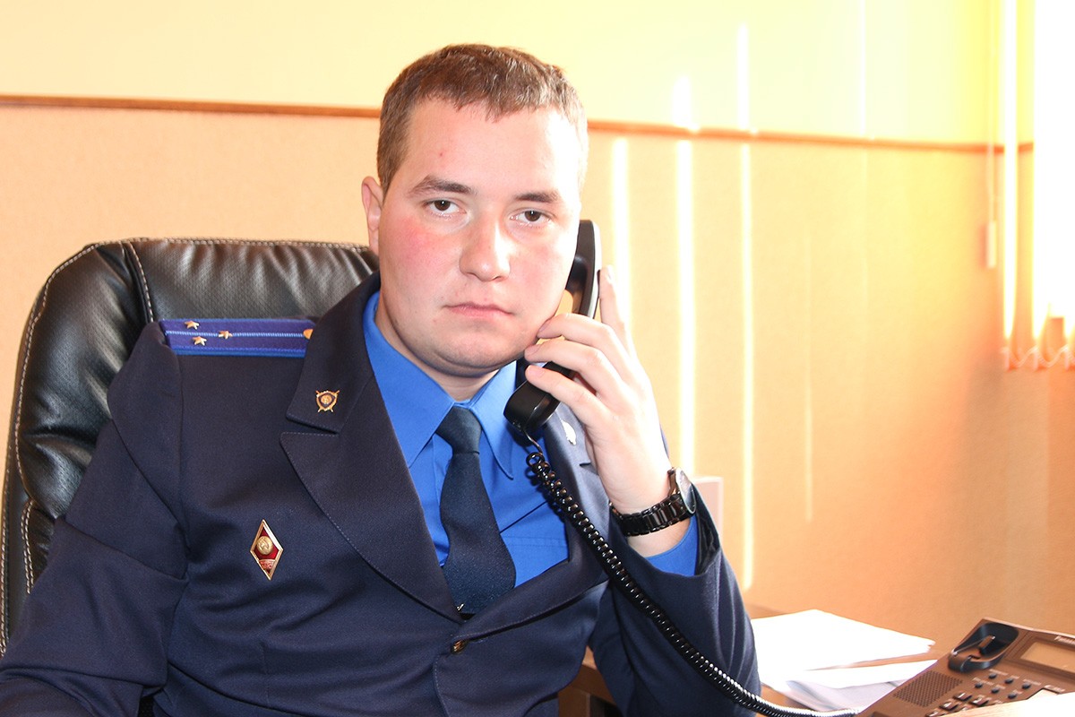 Начальник Ганцевичского отдела Следственного комитета Егор Килат.