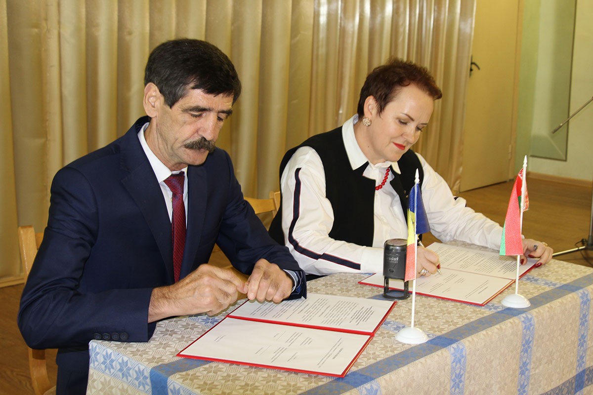 г. Ганцевичи, международная конференции в гимназии, подписание договора