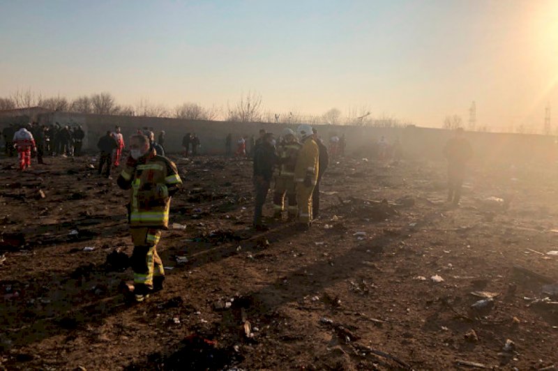 В Тегеране разбился украинский самолет со 180 пассажирами