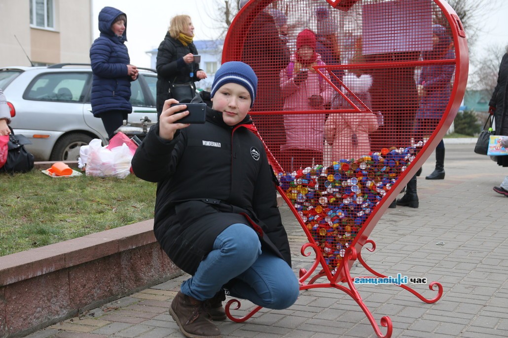 В Ганцевичах установили необычное сердце