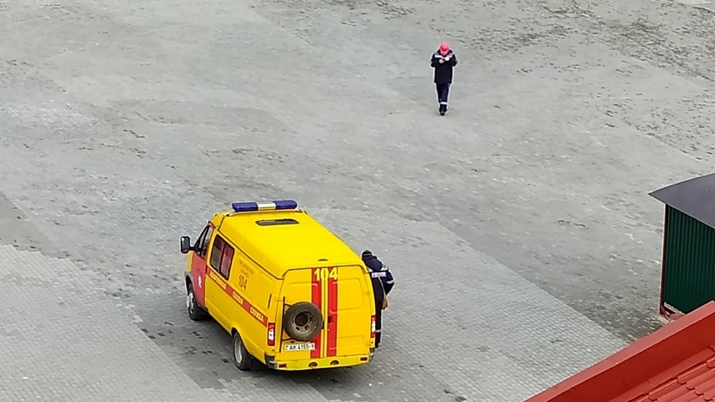 В Ганцевичах спасатели тушили пожар в новой многоэтажке