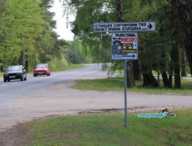 Куда в Ганцевичах можно вывозить бытовые отходы — покажет енот. Фотофакт