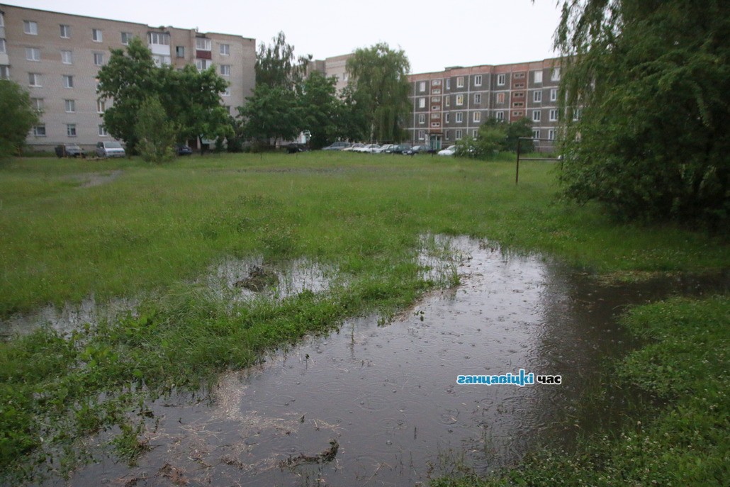 Ганцевичи снова подтопило
