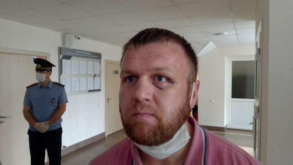 Журналист Александр Позняк в суде Барановичей